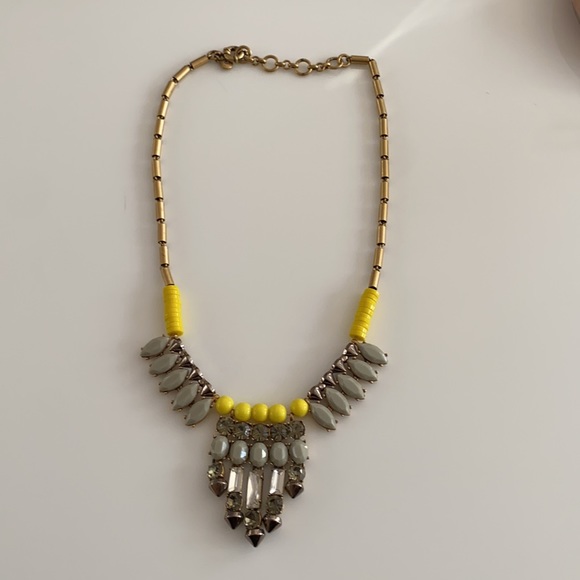 J. Crew Crystal Spike Vivid Sun Necklace - Picture 2 of 3
